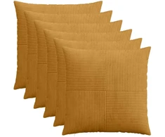 Pagalvėlės užvalkalas 6 pcs ALMELO Geltona 65 x 65 cm mančester