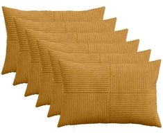 Pagalvėlės užvalkalas 6 pcs ALMELO Geltona 50 x 70 cm mančester