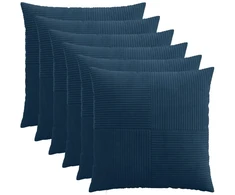 Pagalvėlės užvalkalas 6 pcs ALMELO Jūrinė mėlyna 80 x 80 cm