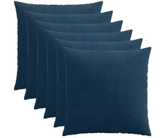 Pagalvėlės užvalkalas 6 pcs ALMELO Jūrinė mėlyna 60 x 60 cm