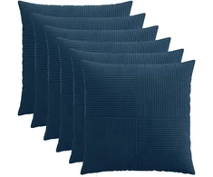 Pagalvėlės užvalkalas 6 pcs ALMELO Jūrinė mėlyna 70 x 70 cm
