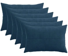 Pagalvėlės užvalkalas 6 pcs ALMELO Jūrinė mėlyna 50 x 70 cm