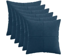 Pagalvėlės užvalkalas 6 pcs ALMELO Jūrinė mėlyna 40 x 40 cm