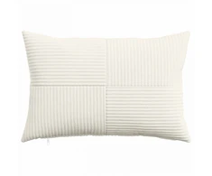 Pagalvėlės užvalkalas 6 pcs ALMELO Kreminė 30 x 50 cm mančester