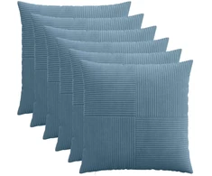 Pagalvėlės užvalkalas 6 pcs ALMELO Mėlyna 80 x 80 cm mančester