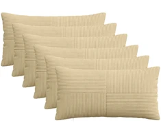 Pagalvėlės užvalkalas 6 pcs ALMELO Pilkai žalia 40 x 80 cm