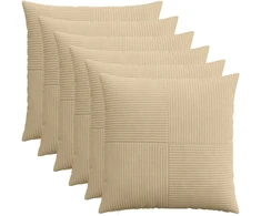 Pagalvėlės užvalkalas 6 pcs ALMELO Pilkai žalia 70 x 70 cm