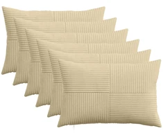 Pagalvėlės užvalkalas 6 pcs ALMELO Pilkai žalia 40 x 60 cm