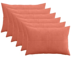 Pagalvėlės užvalkalas 6 pcs ALMELO Raudona oranžinė 50 x 70 cm