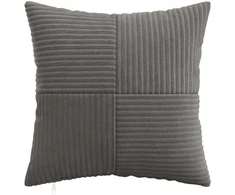 Pagalvėlės užvalkalas 6 pcs ALMELO Tamsiai pilka 35 x 35 cm