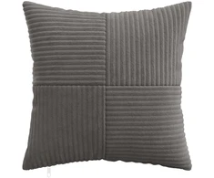 Pagalvėlės užvalkalas 6 pcs ALMELO Tamsiai pilka 45 x 45 cm