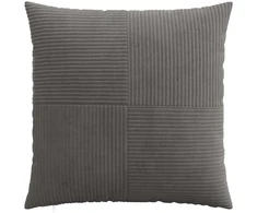 Pagalvėlės užvalkalas 6 pcs ALMELO Tamsiai pilka 60 x 60 cm