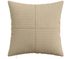 Pagalvėlės užvalkalas 6 pcs ALMELO Taupe 40 x 40 cm mančester