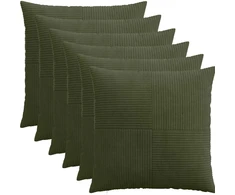 Pagalvėlės užvalkalas 6 pcs ALMELO Žalia 70 x 70 cm mančester
