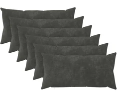 Pagalvėlės užvalkalas 6 pcs HEERLEN Antracito 40 x 70 cm