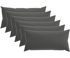 Pagalvėlės užvalkalas 6 pcs HEERLEN Antracito 40 x 70 cm