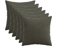 Pagalvėlės užvalkalas 6 pcs HEERLEN Antracito 50 x 50 cm
