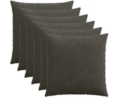 Pagalvėlės užvalkalas 6 pcs HEERLEN Antracito 65 x 65 cm