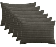 Pagalvėlės užvalkalas 6 pcs HEERLEN Antracito 50 x 75 cm