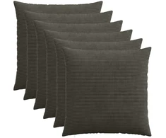 Pagalvėlės užvalkalas 6 pcs HEERLEN Antracito 80 x 80 cm
