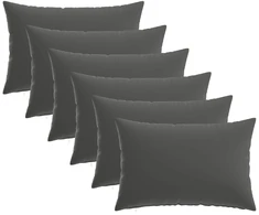 Pagalvėlės užvalkalas 6 pcs HEERLEN Antracito 50 x 75 cm