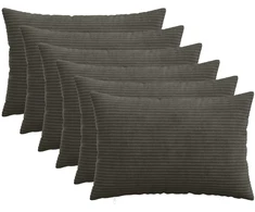 Pagalvėlės užvalkalas 6 pcs HEERLEN Antracito 50 x 80 cm