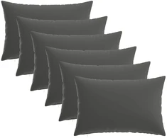 Pagalvėlės užvalkalas 6 pcs HEERLEN Antracito 50 x 80 cm