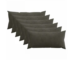 Pagalvėlės užvalkalas 6 pcs HEERLEN Antracito 40 x 80 cm