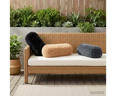 Pagalvėlės užvalkalas 6 pcs HEERLEN Antracito Ø 15 x 40 cm