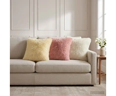 Pagalvėlės užvalkalas 6 pcs HEERLEN Balta 30 x 30 cm PV pūkinis