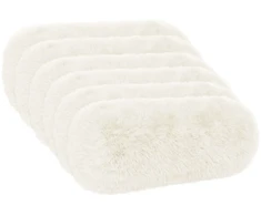 Pagalvėlės užvalkalas 6 pcs HEERLEN Balta Ø 15 x 40 cm