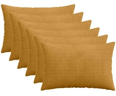 Pagalvėlės užvalkalas 6 pcs HEERLEN Geltona 50 x 75 cm