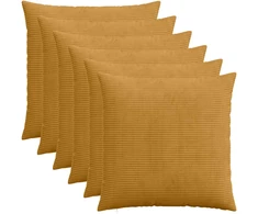 Pagalvėlės užvalkalas 6 pcs HEERLEN Geltona 80 x 80 cm