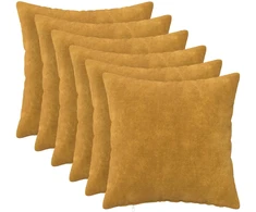 Pagalvėlės užvalkalas 6 pcs HEERLEN Geltona 35 x 35 cm