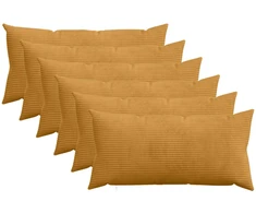 Pagalvėlės užvalkalas 6 pcs HEERLEN Geltona 40 x 80 cm