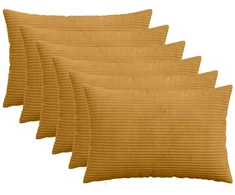 Pagalvėlės užvalkalas 6 pcs HEERLEN Geltona 30 x 50 cm