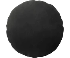 Pagalvėlės užvalkalas 6 pcs HEERLEN Juoda Ø 60 cm Aksomas
