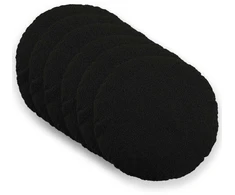Pagalvėlės užvalkalas 6 pcs HEERLEN Juoda Ø 60 cm Bouclé