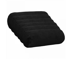 Pagalvėlės užvalkalas 6 pcs HEERLEN Juoda Ø 15 x 40 cm Flanelė