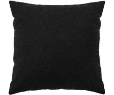Pagalvėlės užvalkalas 6 pcs HEERLEN Juoda 80 x 80 cm Bouclé