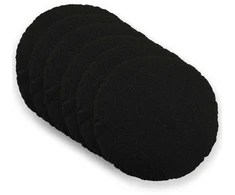 Pagalvėlės užvalkalas 6 pcs HEERLEN Juoda Ø 30 cm Bouclé
