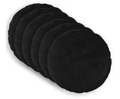 Pagalvėlės užvalkalas 6 pcs HEERLEN Juoda Ø 40 cm Flanelė