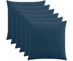 Pagalvėlės užvalkalas 6 pcs HEERLEN Jūrinė mėlyna 60 x 60 cm