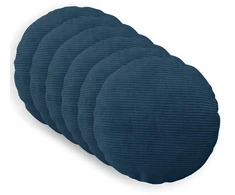 Pagalvėlės užvalkalas 6 pcs HEERLEN Jūrinė mėlyna Ø 40 cm