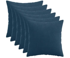 Pagalvėlės užvalkalas 6 pcs HEERLEN Jūrinė mėlyna 45 x 45 cm