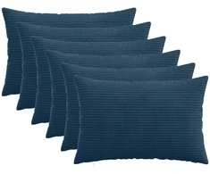 Pagalvėlės užvalkalas 6 pcs HEERLEN Jūrinė mėlyna 50 x 75 cm
