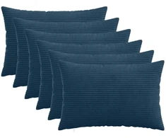 Pagalvėlės užvalkalas 6 pcs HEERLEN Jūrinė mėlyna 30 x 50 cm