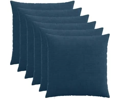 Pagalvėlės užvalkalas 6 pcs HEERLEN Jūrinė mėlyna 65 x 65 cm