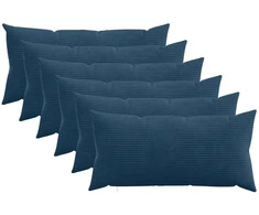 Pagalvėlės užvalkalas 6 pcs HEERLEN Jūrinė mėlyna 40 x 70 cm