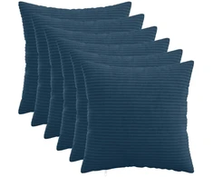 Pagalvėlės užvalkalas 6 pcs HEERLEN Jūrinė mėlyna 35 x 35 cm